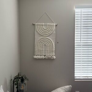 Cream Textured Wall Hanging Decor